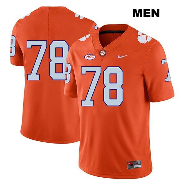 Men's Clemson Tigers #78 Chandler Reeves Stitched Orange Legend Authentic Nike No Name NCAA College Football Jersey PTN3246MF